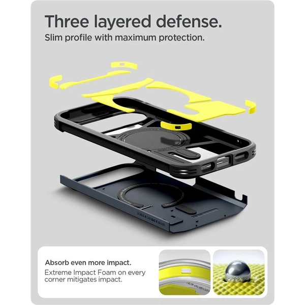 Spigen Tough Armor MagSafe kryt Google Pixel 10/10 Pro sivý - Puzdra - Obrázok 525ab3b22bd7484cb82034a0a4309db3
