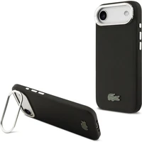 Lacoste Iconic Petit Pique Camera Stand MagSafe kryt iPhone Air čierny - Puzdra