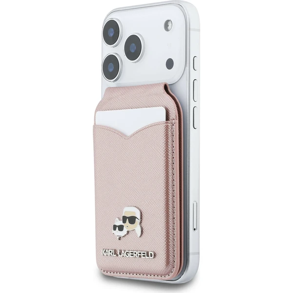 Karl Lagerfeld Mirror MagSafe Cardslot peňaženka so stojanom ružová - Peňaženky - Obrázok 5285a03289e545d1b33f6aefab065960