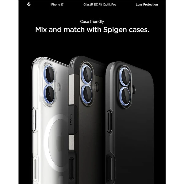 Spigen Glass TR EZ Fit Optik Pro skla iPhone 17 blue (2 ks) - Ochranné fólie a sklo - Obrázok 529383d957ed4c819a54f0648c1701e5