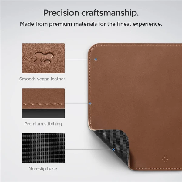 Spigen MousePad LD301 kožená podložka pod myš hnedá - Podložky - Obrázok 52D5000L01