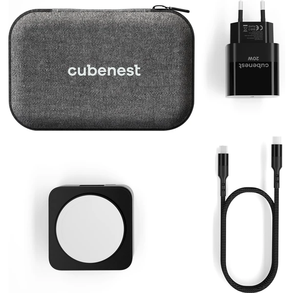 Cubenest S312 Pro 3v1 MagSafe bezdrôtová nabíjačka čierna - Nabíjačky - Obrázok 52J6000601