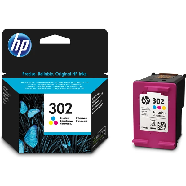 HP F6U65AE č. 302 Viacfarebná originálna - Cartridge - Obrázok 52OE100501