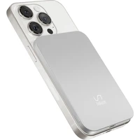 iWant 3000mAh Aluminium Mag+ MagSafe bezdrôtová powerbanka strieborná - Powerbanky