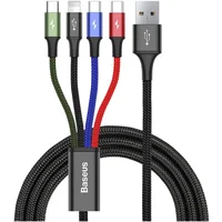 Baseus Fast 4v1 napájací kábel 1,2m čierny - Káble a redukcie