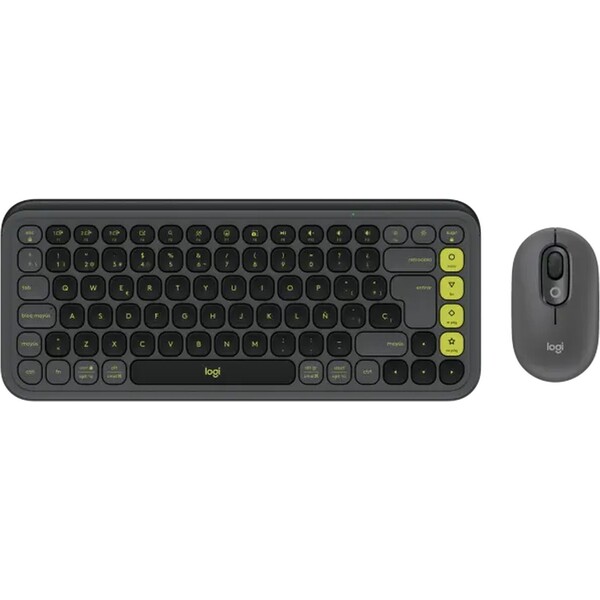 E-shop Logitech POP Combo (US) klávesnica a myš grafitová
