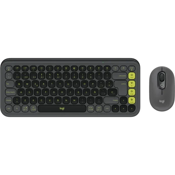Logitech POP Combo (US) klávesnica a myš grafitová - Klávesnicové sety - Hlavný obrázok