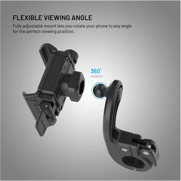 FIXED Bikee Plus Vista univerzálny držiak na bicykel/kolobežku čierny - Držiaky - Obrázok 52bc4503737341e198d77b569eb52147
