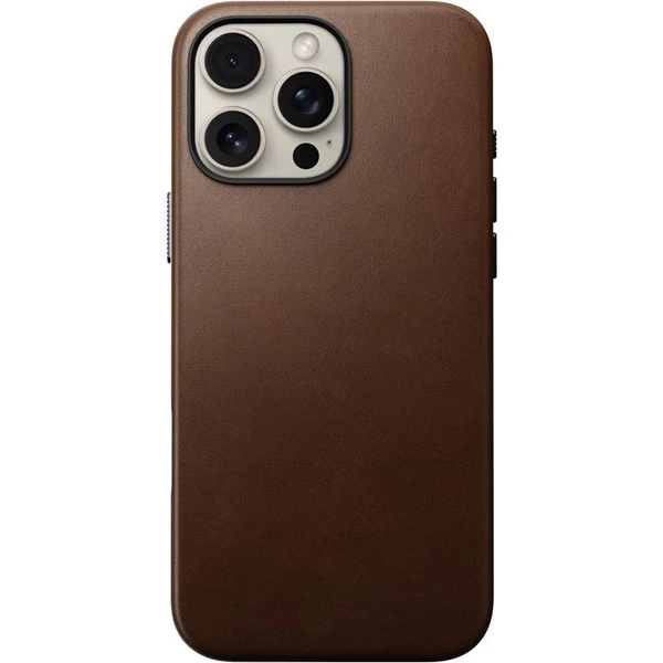 Nomad Traditional Leather Case MagSafe kryt iPhone 16 Pro Max hnedý - Puzdra - Obrázok 52e05ee4ad3c4d6fbdd135cc3aca6502
