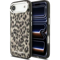 Karl Lagerfeld IML Leopard MagSafe Zadný Kryt pre iPhone Air hnedý - Puzdra