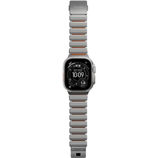 Nomad Stratos Band FKM remienok Apple Watch 45/46/49mm Natural Titanium/Ultra Orange - Remienky - Obrázok 52f2073b1f0040588c4d8841045ffa91