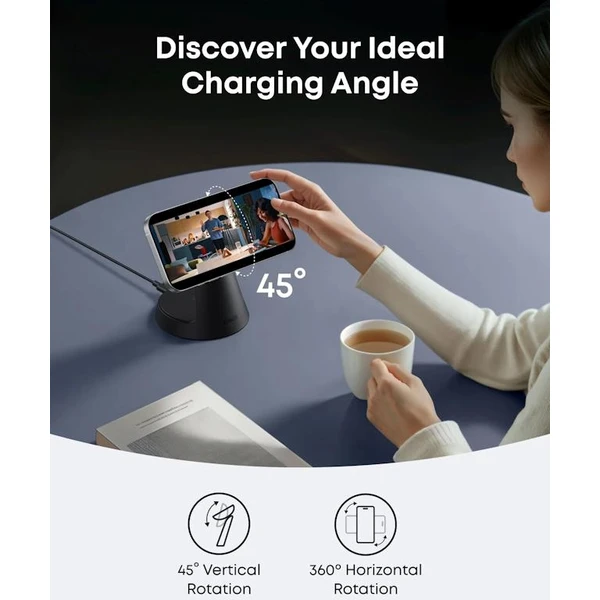 Anker MagGo MagSafe nabíjačka (15W) čierna - Nabíjačky - Obrázok 53381fbac1304e2ab81630c966ca8501