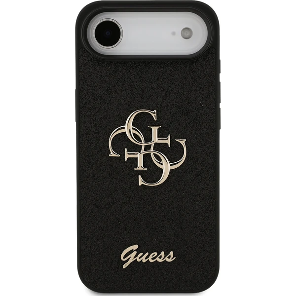 Guess PU Fixed Glitter 4G Metal Logo kryt iPhone Air čierny - Puzdra - Obrázok 533c786c4b4849f0a80bf5aaa784f5e4