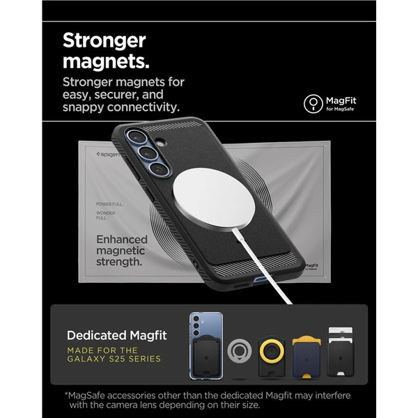 Spigen Rugged Armor MagSafe kryt Samsung Galaxy S25+ matne čierny - Puzdra - Obrázok 534e5a6fa8114ea5bbaf320627e1f869