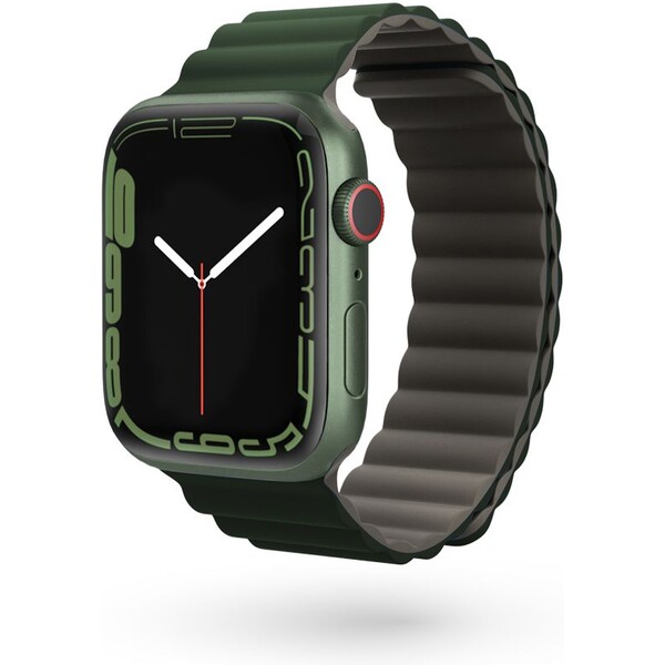 E-shop Epico Watch Strap Magnetic pre Apple Watch 38/40/41mm sivá/zelená