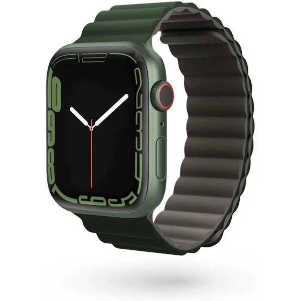 Epico Watch Strap Magnetic pre Apple Watch 38/40/41mm sivá/zelená - Remienky - Hlavný obrázok