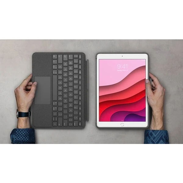 Logitech Combo Touch púzdro s CZ/SK klávesnicou a trackpadom iPad 10,2 čierne - Puzdra s klávesnicou - Obrázok 538C300401
