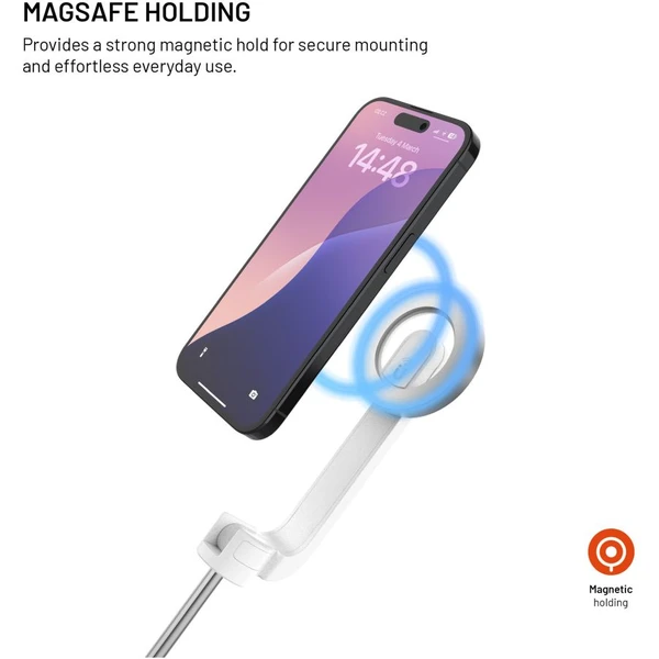 Selfie stick s tripodom FIXED MagSnap s podporou MagSafe a bezdrôtovou spúšťou, biely - Držiaky - Obrázok 539bba960a1846e79b7bfc925f7b7cec