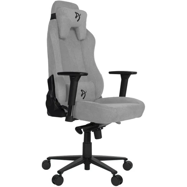 AROZZI VERNAZZA Soft Fabric herná stolička šedá - Stoličky - Hlavný obrázok
