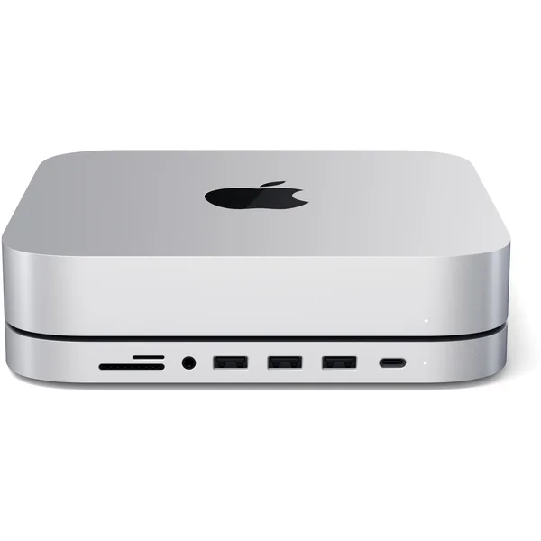 Satechi Aluminium Type-C Stand and Hub pre Mac Mini strieborný - USB huby - Obrázok 53CT000501