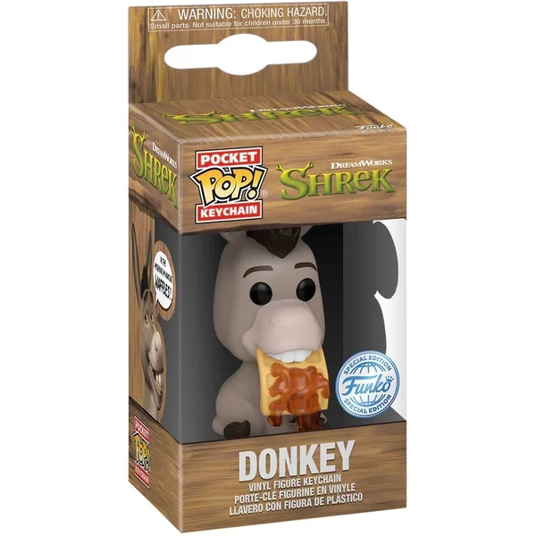 Funko POP! Keychain: Shrek DW30th - Donkey - Kľúčenky - Obrázok 53OG000J01