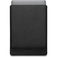 Woolnut Leather Sleeve kožené puzdro MacBook Pro 13"/MacBook Air 13" čierne - Puzdra