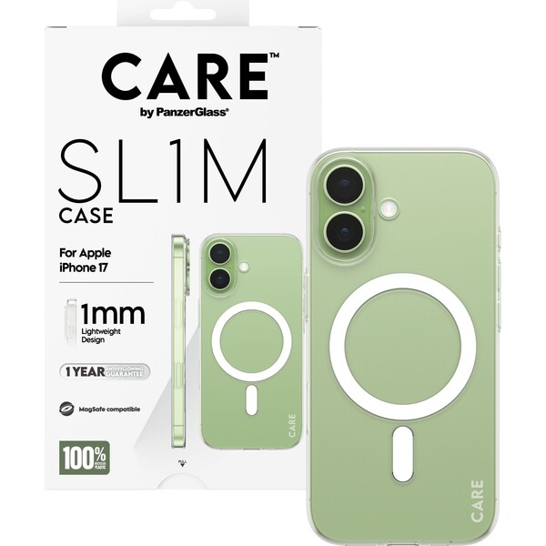 E-shop PanzerGlass® CARE SL1M (1mm) MagSafe kryt Apple iPhone 17 číry