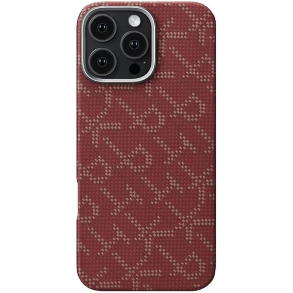 Pitaka Tactile Woven Case kryt iPhone 16 Pre PTK Red/Gold - Puzdra - Obrázok 53b55b6721eb4e0c8aa03a5b7d54f8f2
