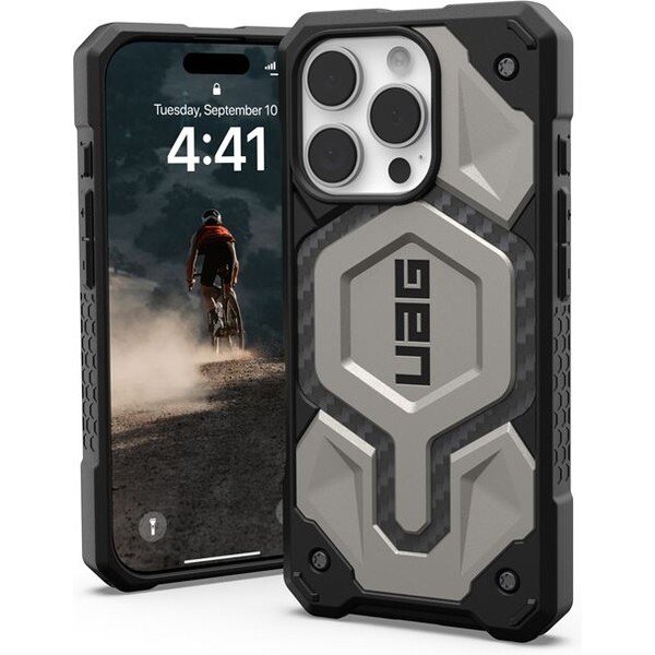 UAG Monarch Pro Magsafe kryt iPhone 16 Pro titánový