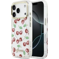 Guess IML Glitter Cherry MagSafe kryt iPhone 17 Pro - Puzdra