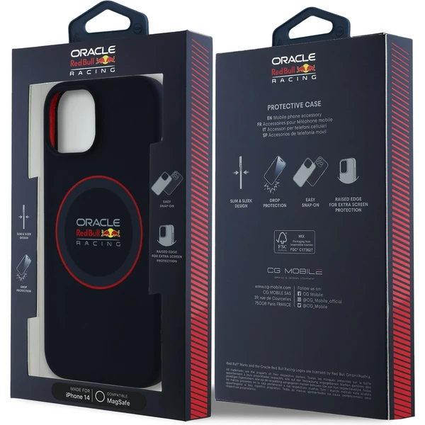 Oracle Red Bull Racing Silicone Red Ring MagSafe kryt iPhone 14 modrý - Puzdra - Obrázok 53ed57e1a4a74cf891ff24aed95b3121
