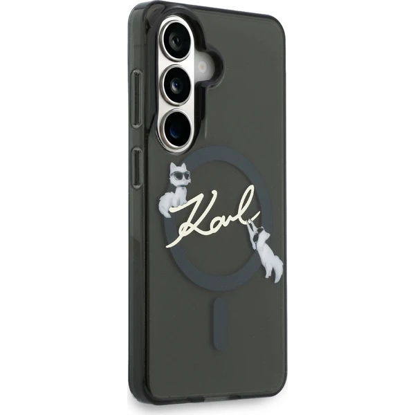 Karl Lagerfeld IML Choupette Karl Script Logo Magnetický kryt Samsung Galaxy S26 čierny - Puzdra - Obrázok 53ef949b0bf94685a7c7f203687e61c8