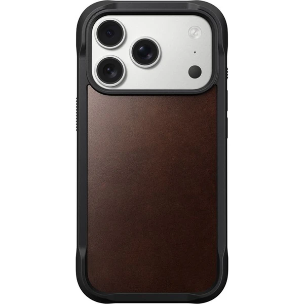 Nomad Rugged Leather Case (Horween) MagSafe kožený kryt iPhone 17 Pro Rustic Brown - Puzdra - Obrázok 53f84d7b01fd4bd49651304bd842f41b