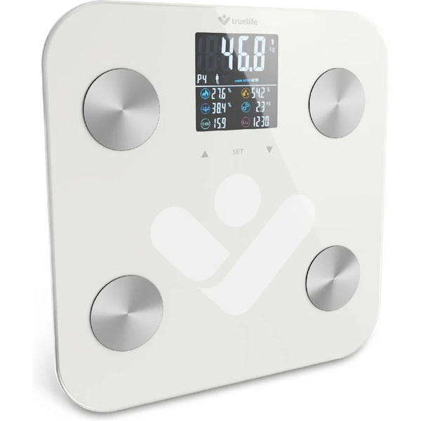 TrueLife FitScale W6 BT múdra váha biela - Inteligentné váhy - Obrázok 5401000J01