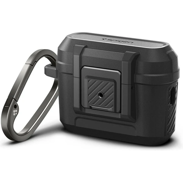 Spigen Lock Fit odolné puzdro Apple AirPods Pro 2 Gen. matne čierne - Puzdra - Obrázok 5405000J01