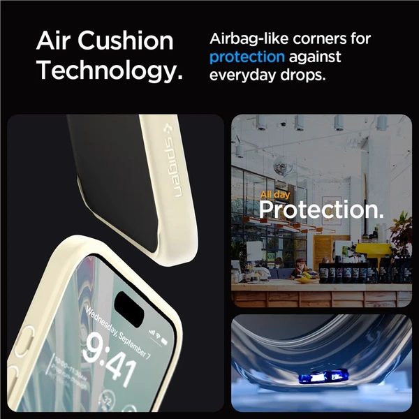 Spigen Ultra Hybrid kryt iPhone 15 Pro béžový - Puzdra - Obrázok 5409000601