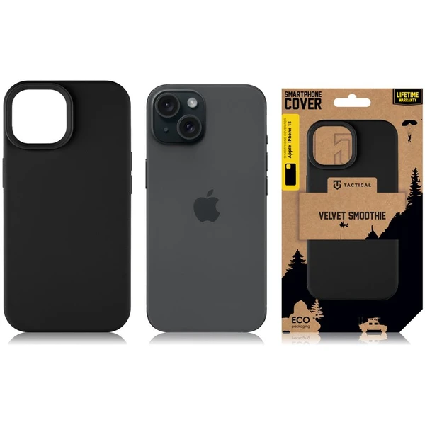 Tactical MagForce Velvet Smoothie Kryt pre Apple iPhone 15 Asphalt - Puzdra - Obrázok 543b1c7a6d144d0ab9e4e5a05d422869