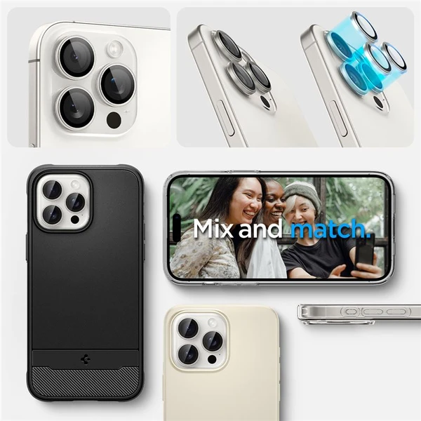 Spigen Glass TR EZ Fit Optik Pro skla iPhone 17-14 Pro/17-14 Pro Max white titan - Ochranné fólie a sklo - Obrázok 5460b92691c64e3eaad5124d5625157a