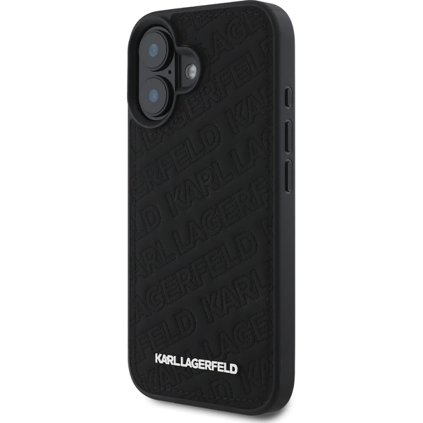 Karl Lagerfeld PU Quilted Pattern kryt pre iPhone 16 čierny - Puzdra - Obrázok 547cad00a2c14992833678c04ca5cc74