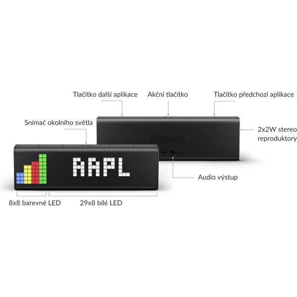 LaMetric Time WiFi LED indikačný panel - Príslušenstvo pre konferencie - Obrázok 54RT000501
