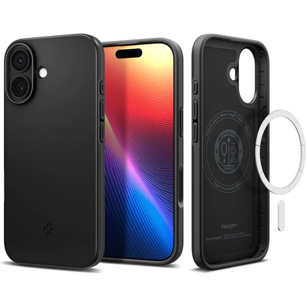 Spigen Thin Fit MagSafe kryt iPhone 17 black - Puzdra - Hlavný obrázok