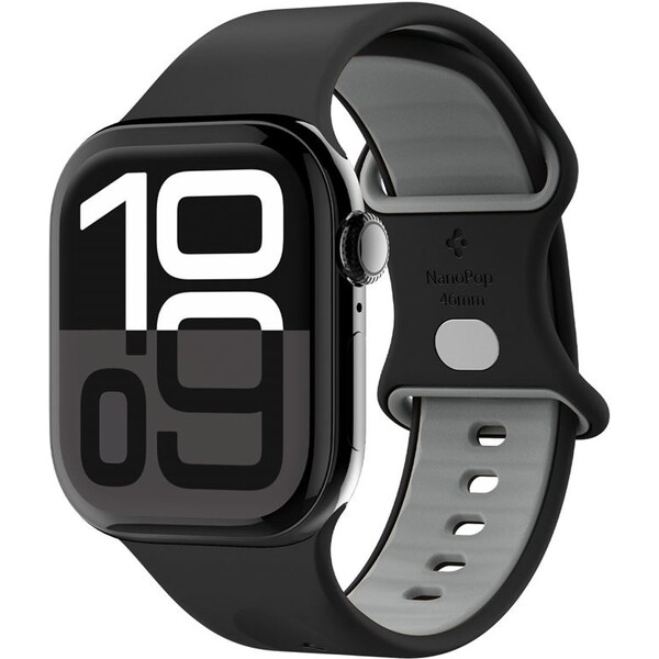 Spigen Nano Pop Band remienok Apple Watch 49/46/45/44mm čierny/sivý