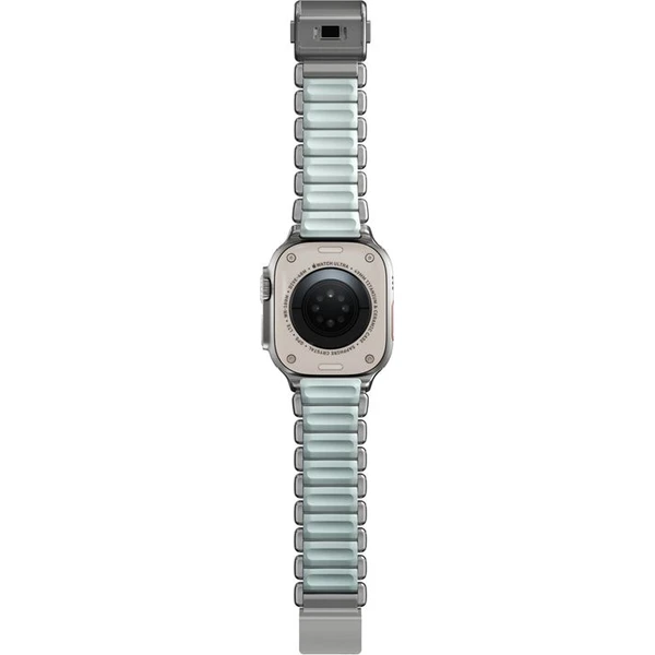 Náramok Nomad Stratos Band FKM Apple Watch 45/46/49mm Natural Titanium/Icy Blue - Remienky - Obrázok 54f386a1f1454d81aaf700ada6acf752
