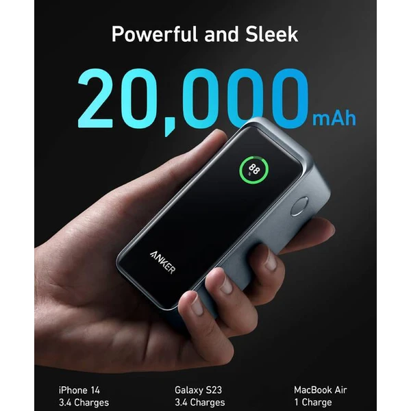 Anker Prime powerbanka (20000mAh) 200W, čierna - PGS.sk