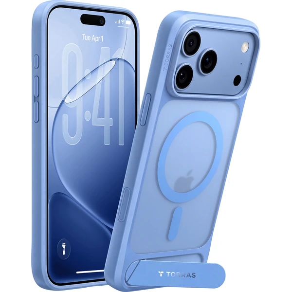 Torras Ostand L1, modrá - iPhone 2026 Pro Max - Puzdra - Hlavný obrázok