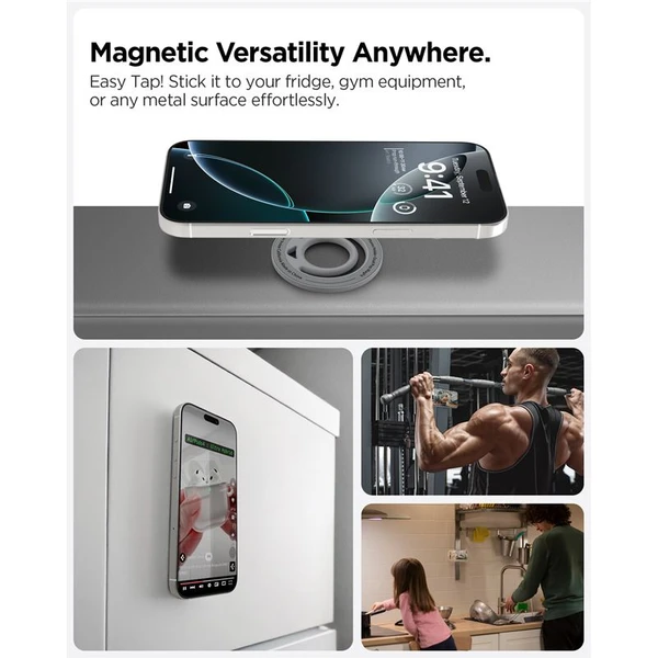 Spigen Dual Pop MagSafe Holder držiak na telefón sivý - Držiaky - Obrázok 5528c714de584352898e5eaca013d2b2