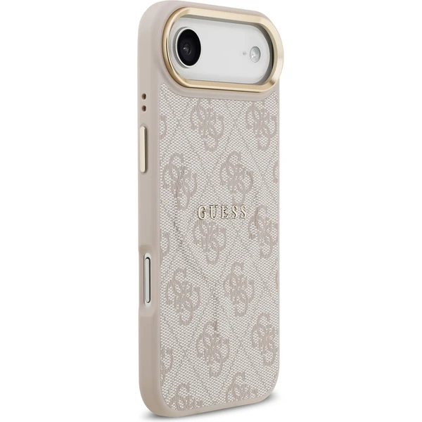 Guess PU Leather 4G Gold Frame MagSafe kryt iPhone Air ružový - Puzdra - Obrázok 552d21d81c7745c99cb7201342365cba