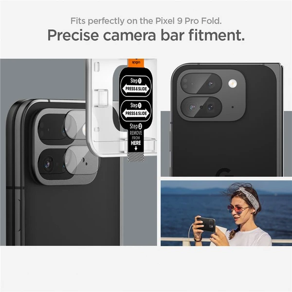 Spigen Glass TR EZ Fit Optik 2 Pack tvrdené sklo na fotoaparát Google Pixel 9 Pro Fold číre - Ochranné fólie a sklo - Obrázok 5530ade386b942819821492125cb3d07