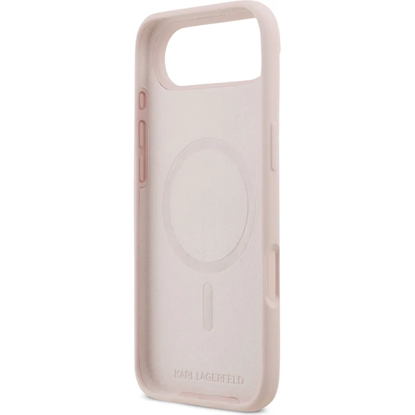 Karl Lagerfeld Liquid Silicone Double Heads MagSafe kryt iPhone Air ružový - Puzdra - Obrázok 553e6d87c0574e8abad24cdbe2aa45af