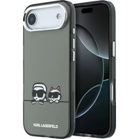 Karl Lagerfeld IML K&CH Heads Logo MagSafe kryt iPhone Air čierny - Puzdra
